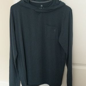 Free Fly Bamboo Crossover Hoody Blue Size M